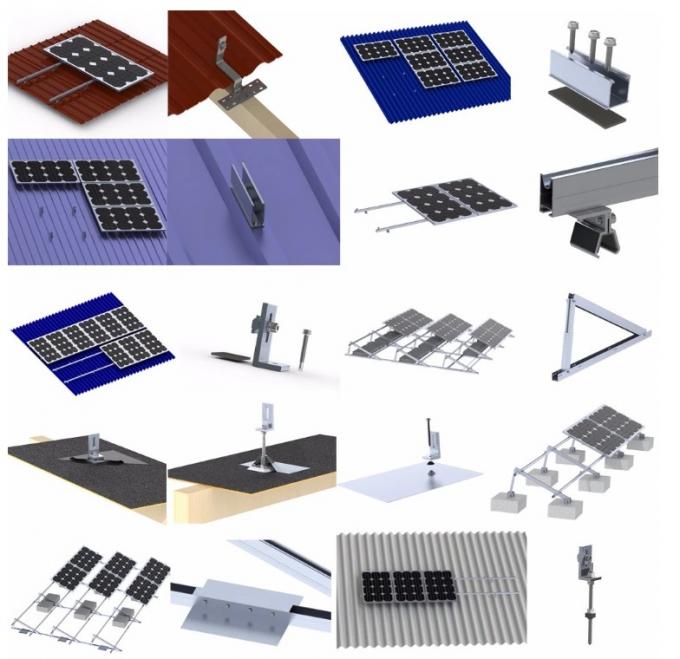 Structure Aluminum Great VIP Railing System Mounting Solar Panel Solar ...